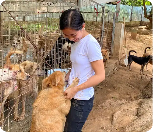 Team member volunteering